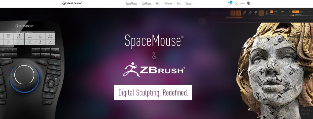 spacemouse and zbrush